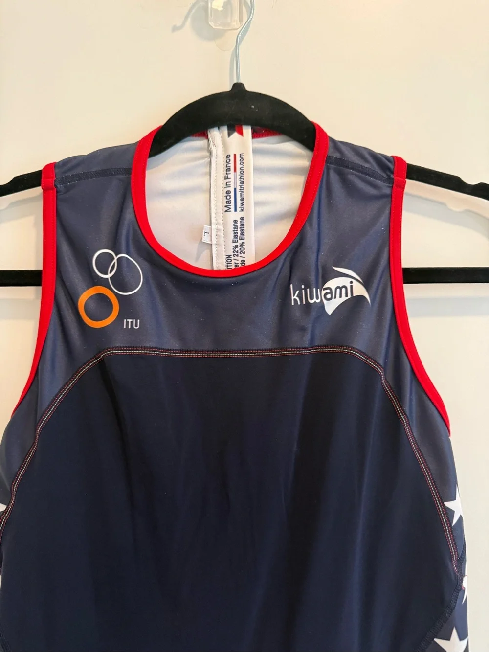 Kiwami USA Red, White & Blue Triathlon Suit Size Large